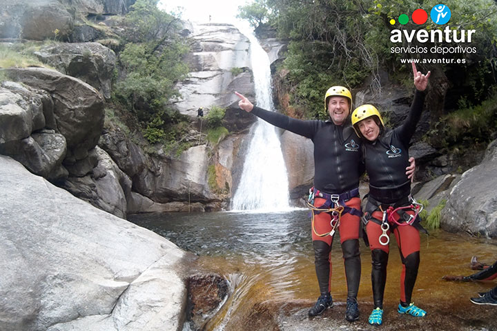 Subidón de adrenalina con el barranquismo en Jerte